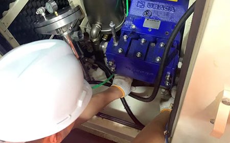 烏拉卡泵維修改造現(xiàn)場(chǎng)